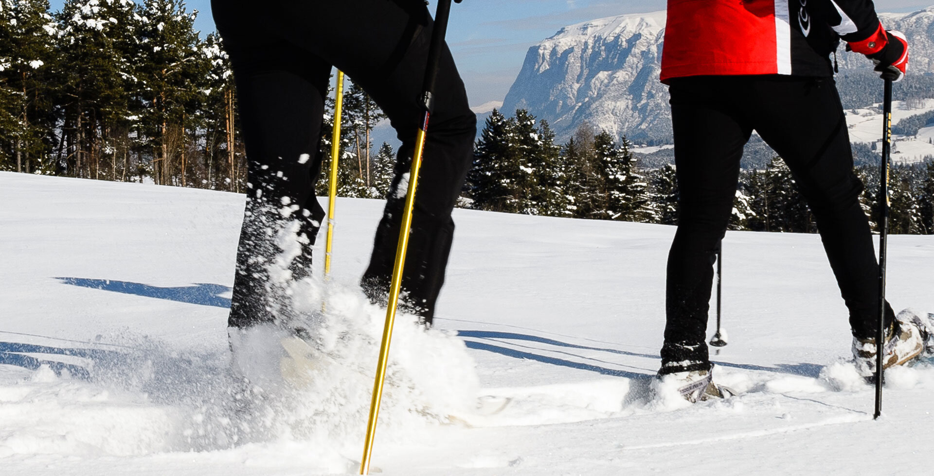 Schneeschuhwandern im Eggental Südtirol