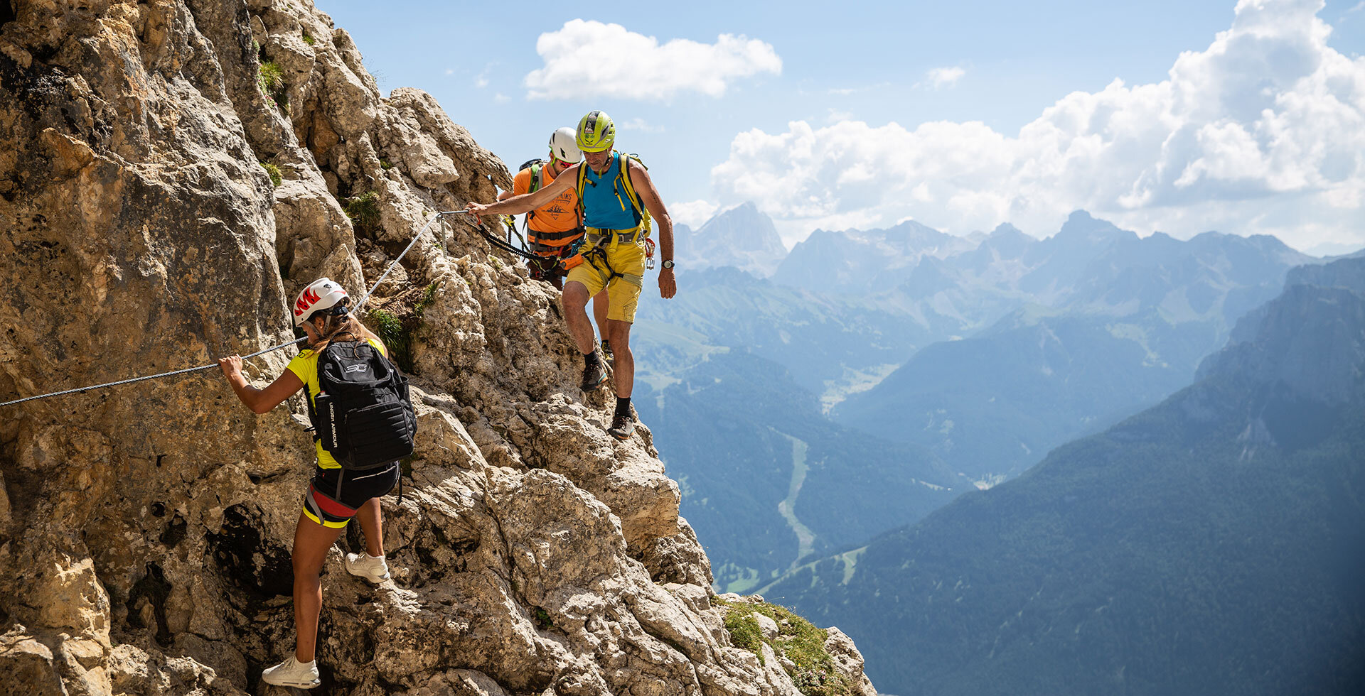 Klettern im  UNESCO Welterbe Dolomiten