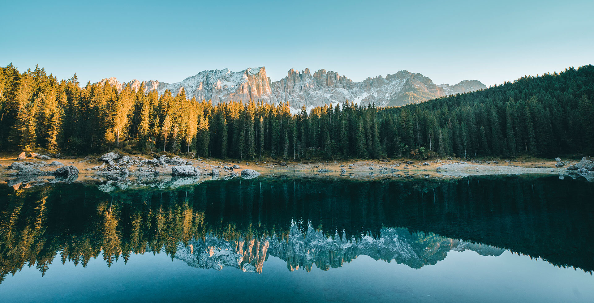 Karersee Eggental Dolomiten